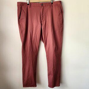 Bonobos Stretch Chinos Men’s 38x30 Athletic Fit Rust Brick Red Casual Pants